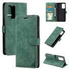 For Samsung Galaxy A72 5G / 4G Skin Feel Anti-theft Brush Horizontal Flip Leather Phone Case(Green) - 1
