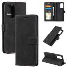 For Samsung Galaxy A72 5G / 4G Skin Feel Anti-theft Brush Horizontal Flip Leather Phone Case(Black) - 1