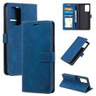 For Samsung Galaxy A72 5G / 4G Skin Feel Anti-theft Brush Horizontal Flip Leather Phone Case(Blue) - 1