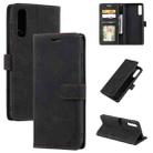 For Samsung Galaxy A70 Skin Feel Anti-theft Brush Horizontal Flip Leather Phone Case(Black) - 1