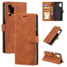 For Samsung Galaxy A32 5G Skin Feel Anti-theft Brush Horizontal Flip Leather Phone Case(Brown) - 1