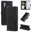 For Samsung Galaxy Note10+ Skin Feel Anti-theft Brush Horizontal Flip Leather Phone Case(Black) - 1
