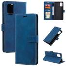 For Samsung Galaxy A71 Skin Feel Anti-theft Brush Horizontal Flip Leather Phone Case(Blue) - 1