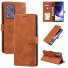 For Samsung Galaxy Note20 Ultra Skin Feel Anti-theft Brush Horizontal Flip Leather Phone Case(Brown) - 1