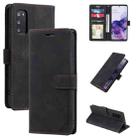 For Samsung Galaxy S20 Skin Feel Anti-theft Brush Horizontal Flip Leather Phone Case(Black) - 1