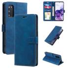 For Samsung Galaxy S20 Skin Feel Anti-theft Brush Horizontal Flip Leather Phone Case(Blue) - 1