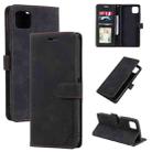 For Samsung Galaxy A22 5G Skin Feel Anti-theft Brush Horizontal Flip Leather Phone Case(Black) - 1