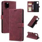 For Samsung Galaxy A22 Skin Feel Anti-theft Brush Horizontal Flip Leather Phone Case(Red) - 1