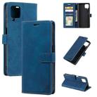 For Samsung Galaxy A22 Skin Feel Anti-theft Brush Horizontal Flip Leather Phone Case(Blue) - 1
