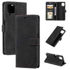 For Samsung Galaxy A42 5G Skin Feel Anti-theft Brush Horizontal Flip Leather Phone Case(Black) - 1