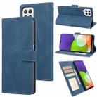For Samsung Galaxy A22 4G / M32 4G Fantasy Classic Skin-feel Calfskin Texture Magnetic Buckle Horizontal Flip PU Phone Leather Case with Holder & Card Slot & Wallet(Blue) - 1