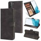 For Samsung Galaxy S22 5G Fantasy Classic Skin-feel Calfskin Texture Magnetic Buckle Horizontal Flip PU Phone Leather Case with Holder & Card Slot & Wallet(Black) - 1