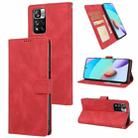 For Xiaomi Redmi Note 11 Pro / 11 Pro+ Fantasy Classic Skin-feel Calfskin Texture Magnetic Buckle Horizontal Flip PU Phone Leather Case with Holder & Card Slot & Wallet(Red) - 1