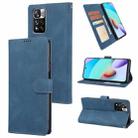For Xiaomi Redmi Note 11 Pro / 11 Pro+ Fantasy Classic Skin-feel Calfskin Texture Magnetic Buckle Horizontal Flip PU Phone Leather Case with Holder & Card Slot & Wallet(Blue) - 1