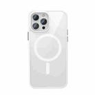 For iPhone 13 Crystal Clear Series Magsafe Magnetic Phone Case(White) - 1