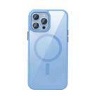 For iPhone 13 Pro Max Crystal Clear Series Magsafe Magnetic Phone Case (Far Peak Blue) - 1
