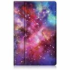 For Samsung Galaxy Tab A7 10.4 2020 Painted 360 Degrees Rotation Tablet Leather Case with Holder(Milky Way) - 2