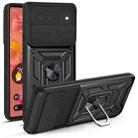 For Google Pixel 6 Sliding Camera Cover Design TPU+PC Phone Protective Case(Black) - 1