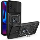 For Motorola G Pure Sliding Camera Cover Design TPU+PC Phone Protective Case(Black) - 1