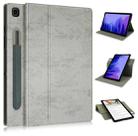 For Samsung Galaxy Tab A7 10.4 2020 Solid Color 360 Degrees Rotation Tablet Leather Case with Holder(Grey) - 1