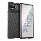 For Google Pixel 6a Thunderbolt Shockproof TPU Phone Case(Black) - 1