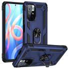 For Xiaomi Redmi Note 11 5G Shockproof TPU + PC Phone Case with 360 Degree Rotating Holder(Blue) - 1