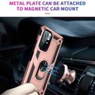 For Xiaomi Redmi Note 11 5G Shockproof TPU + PC Phone Case with 360 Degree Rotating Holder(Rose Gold) - 5