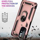 For Xiaomi Redmi Note 11 5G Shockproof TPU + PC Phone Case with 360 Degree Rotating Holder(Rose Gold) - 6