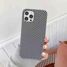 For iPhone 13 Pro Carbon Fiber TPU Shockproof Phone Case (Light Grey) - 1