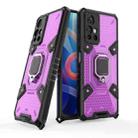 For Xiaomi Redmi Note 11 5G Space PC + TPU Phone Case with Ring Holder(Purple) - 1