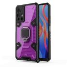 For Xiaomi Redmi Note 11 5G Space PC + TPU Phone Case with Ring Holder(Purple) - 2
