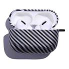 Carbon Fiber Earphone Protective Case For AirPods Pro(Black White) - 1