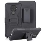 For Huawei Mate 30 Lite PC + Silicone Back Clip Sliding Sleeve Protective Case(Black) - 1