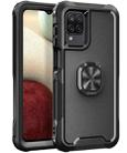 For Samsung Galaxy A32 & A12 3 in 1 PC + TPU Phone Case with Ring Holder(Black) - 1