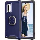 For Samsung Galaxy Note10 3 in 1 PC + TPU Phone Case with Ring Holder(Navy Blue) - 1