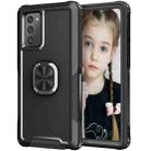 For Samsung Galaxy Note20 3 in 1 PC + TPU Phone Case with Ring Holder(Black) - 1