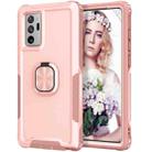 For Samsung Galaxy Note20 Ultra 3 in 1 PC + TPU Phone Case with Ring Holder(Pink) - 1