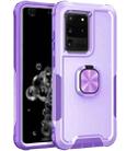 For Samsung Galaxy S20 Ultra 3 in 1 PC + TPU Phone Case with Ring Holder(Purple) - 1