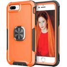 3 in 1 PC + TPU Phone Case with Ring Holder For iPhone 8 Plus & 7 Plus(Orange) - 1