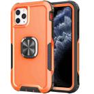 3 in 1 PC + TPU Phone Case with Ring Holder For iPhone 11 Pro(Orange) - 1