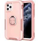 3 in 1 PC + TPU Phone Case with Ring Holder For iPhone 11 Pro(Pink) - 1