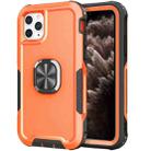 3 in 1 PC + TPU Phone Case with Ring Holder For iPhone 11 Pro Max(Orange) - 1