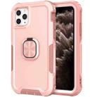 3 in 1 PC + TPU Phone Case with Ring Holder For iPhone 11 Pro Max(Pink) - 1