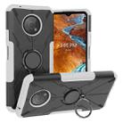 For Nokia G300 Armor Bear Shockproof PC + TPU Phone Case with Ring Holder(White) - 1