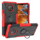 For Nokia G300 Armor Bear Shockproof PC + TPU Phone Case with Ring Holder(Red) - 1