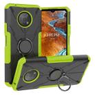 For Nokia G300 Armor Bear Shockproof PC + TPU Phone Case with Ring Holder(Green) - 1