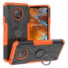 For Nokia G300 Armor Bear Shockproof PC + TPU Phone Case with Ring Holder(Orange) - 1