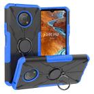 For Nokia G300 Armor Bear Shockproof PC + TPU Phone Case with Ring Holder(Blue) - 1