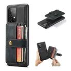 For Samsung Galaxy A32 5G JEEHOOD RFID Blocking Anti-Theft Magnetic PU + TPU Phone Case with Card Slot(Black) - 1