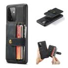 For Samsung Galaxy A52 5G / 4G JEEHOOD RFID Blocking Anti-Theft Magnetic PU + TPU Phone Case with Card Slot(Black) - 1